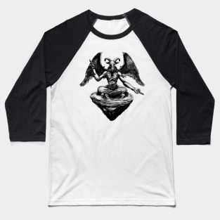 Fallen Angel - Black Baseball T-Shirt